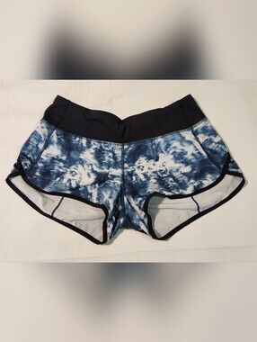 lululemon athletica Blue Tie-Dye Running Shorts